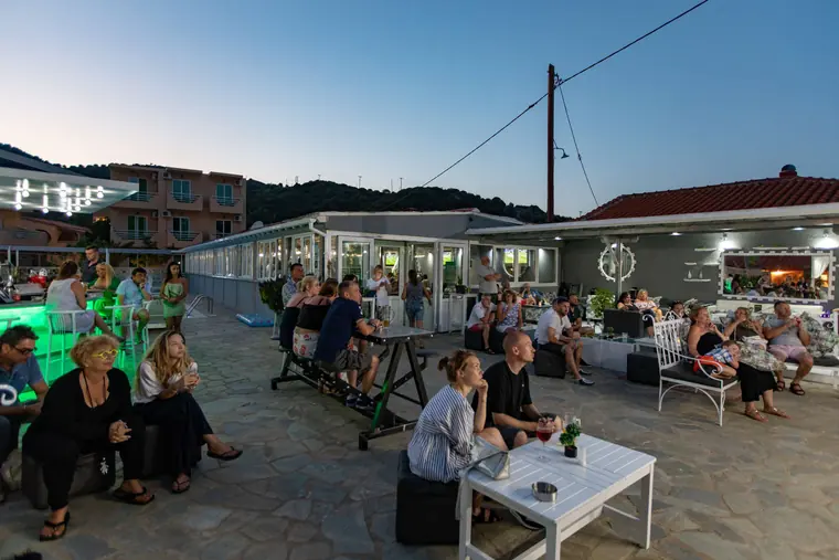 Evening drinks on the terrace